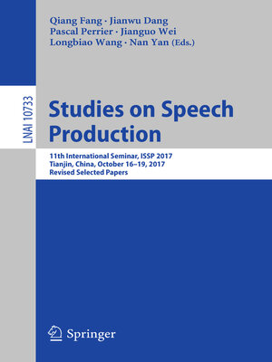 cover image of Studies on Speech Production